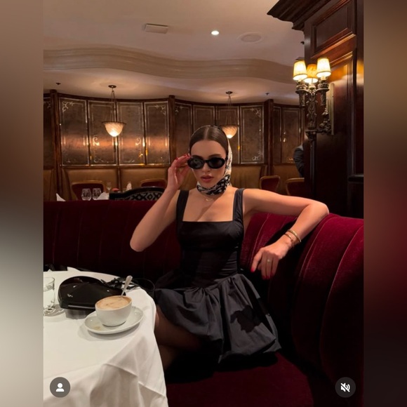 ZARA NWT WOMAN RUCHED CORSET MINI DRESS BLACK - Picture 3 of 16